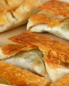 Хрустящие конвертики из лаваша с начинкой