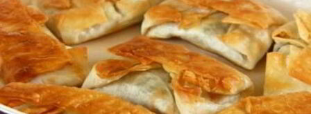 хрустящие конвертики из лаваша с начинкой. Шаг 5