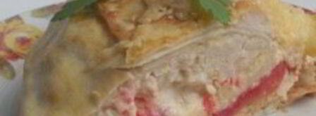 лаваш с фаршем и сыром. Шаг 13