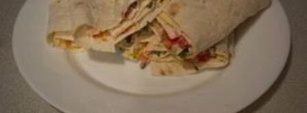 лаваш с начинкой, жаренный на сковороде. Шаг 5