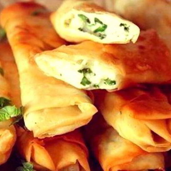 Рецепт лаваша с сыром и зеленью в духовке