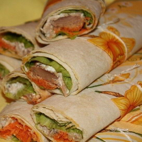 Рецепт лаваша с тунцом