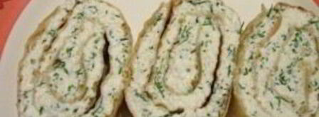 лаваш с творогом и зеленью. Шаг 5