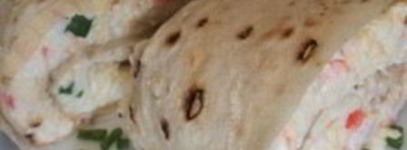 рулетики из лаваша с крабовыми палочками. Шаг 5