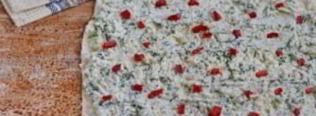 рулетики из лаваша с начинкой. Шаг 6