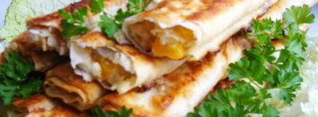 трубочки из лаваша с начинкой. Шаг 16