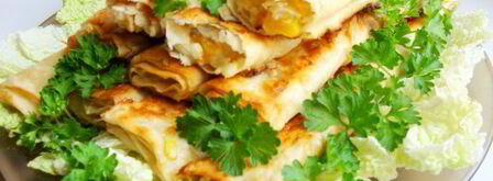 трубочки из лаваша с начинкой. Шаг 18