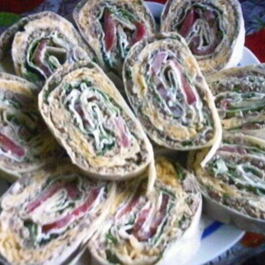 Рецепт закуски из лаваша с мясным фаршем