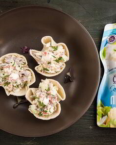 Закуска в лаваше из крабовых палочек