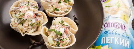 закуска в лаваше из крабовых палочек. Шаг 6