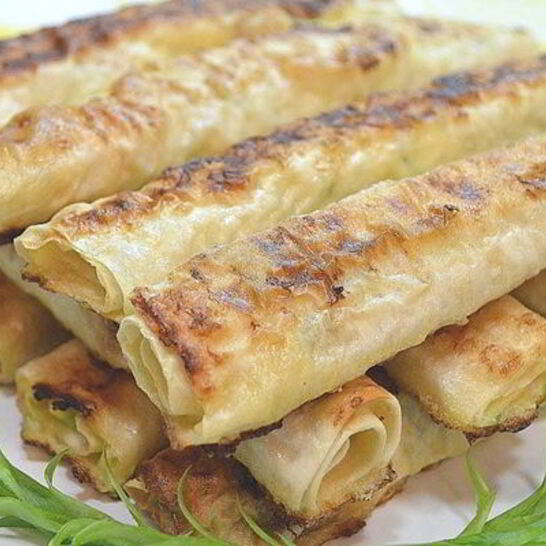 Рецепт жареного лаваша с сырной начинкой