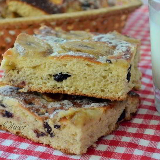 Рецепт банановой фокаччи