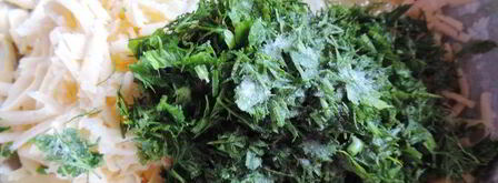 духовые лепешки с сырно-творожной начинкой. Шаг 4