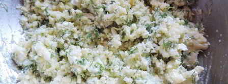 духовые лепешки с сырно-творожной начинкой. Шаг 5