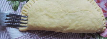 духовые лепешки с сырно-творожной начинкой. Шаг 7