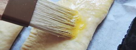 духовые лепешки с сырно-творожной начинкой. Шаг 8