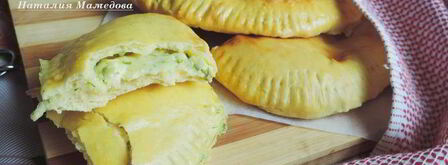 духовые лепешки с сырно-творожной начинкой. Шаг 10