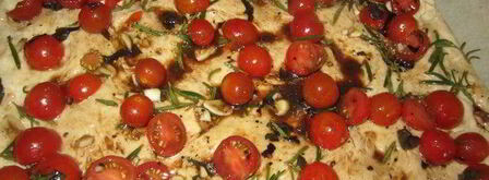 фокачча с бальзамическими помидорами. Шаг 14