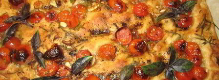 фокачча с бальзамическими помидорами. Шаг 16