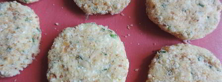 картофельно-творожные лепешки с зеленью. Шаг 5