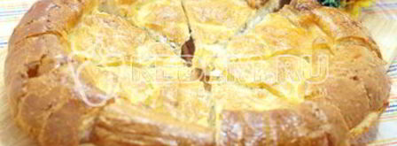 лепешка с сыром и зеленью. Шаг 10