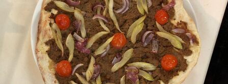 лепешка со свиным паштетом и сладкими овощами. Шаг 9