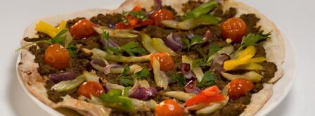 лепешка со свиным паштетом и сладкими овощами. Шаг 10