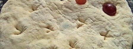 осенняя фокачча с виноградом и сыром. Шаг 9