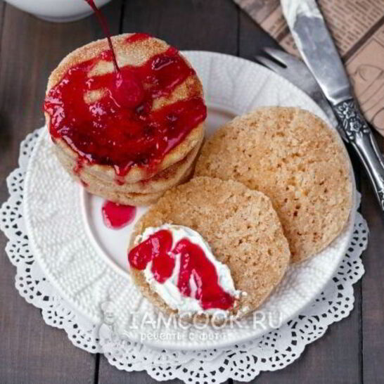 Рецепт сладких лепешек на сковороде