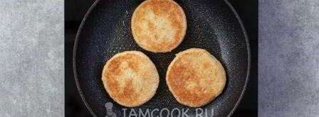 сладкие лепешки на сковороде. Шаг 16