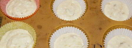 банановые маффины с кокосовым облачком. Шаг 8