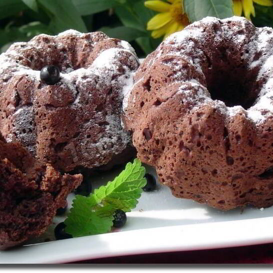 Рецепт черничных маффинов с черникой