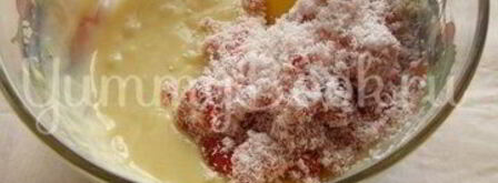 клубнично-кокосовые маффины. Шаг 6