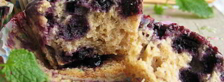 маффины из гречневой муки с черничной глазурью. Шаг 6