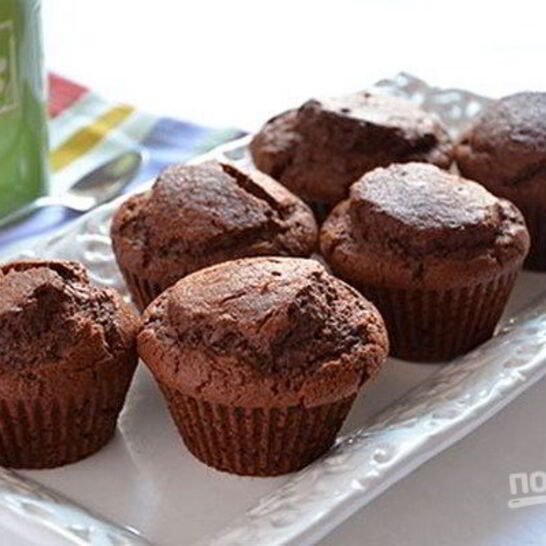 Рецепт шоколадных маффинов с какао