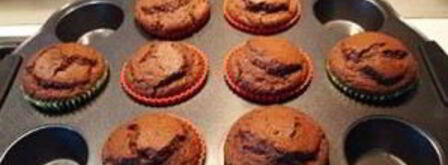 шоколадные маффины с какао. Шаг 7