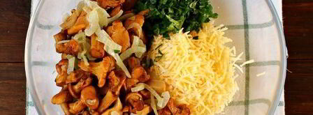 закусочные маффины с лисичками. Шаг 7