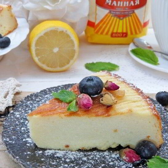 Рецепт итальянского манника с рикоттой