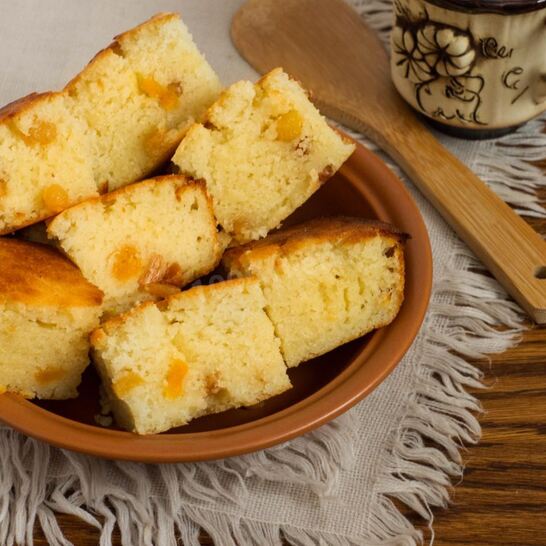 Рецепт манника на кефире без яиц