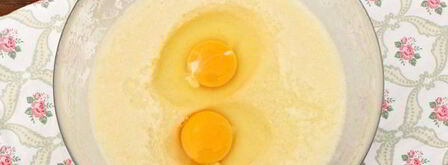 манник на воде с яйцами. Шаг 5