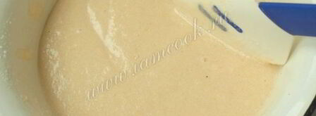 манник с яблоками на кефире. Шаг 5