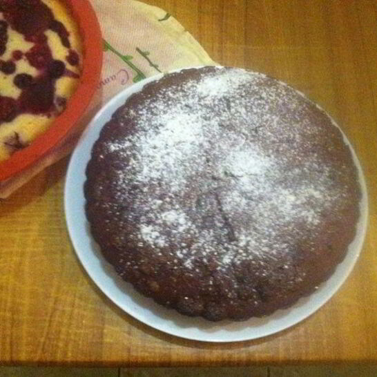 Рецепт манника шоколадного с халвой