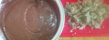 манник шоколадный с халвой. Шаг 6