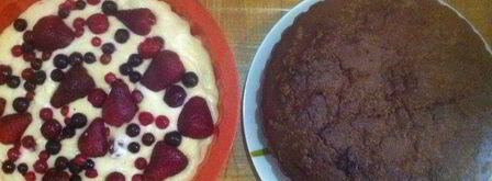 манник шоколадный с халвой. Шаг 8