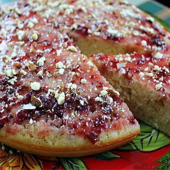 Рецепт пирога манник с йогуртом