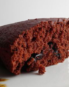 Постный шоколадный манник с черносливом