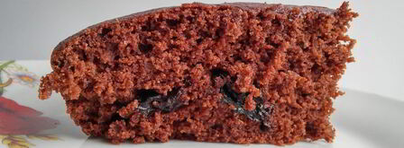 постный шоколадный манник с черносливом. Шаг 9