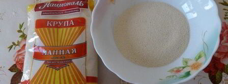 постный шоколадный манник с миндалем. Шаг 3