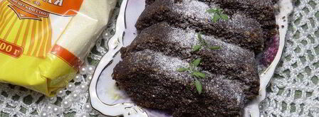 постный шоколадный манник с миндалем. Шаг 13