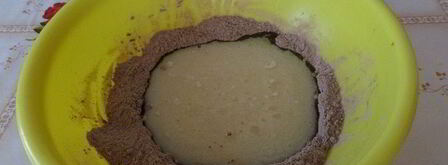 постный шоколадный манник с миндалем. Шаг 9